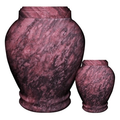 Embrace Purple Marble Cremation Urns